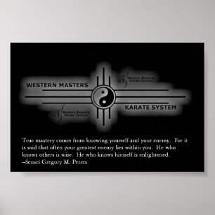 Inspirera Karateaffisch Poster