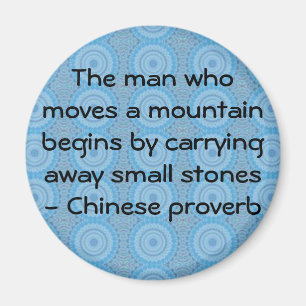 Inspirera kinesisk proverb magnet