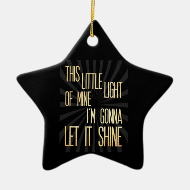 Inspirera konst - lite lampa julgransprydnad keramik (Framsidan)