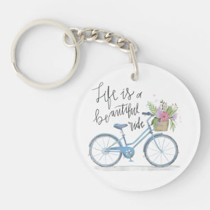 Inspirera liv är en härlig ritt Keychain