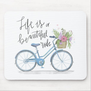 Inspirera liv är en härlig ritt Mousepad Musmatta