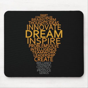 Inspirera ljus kulaanpassningsbarmousepad musmatta