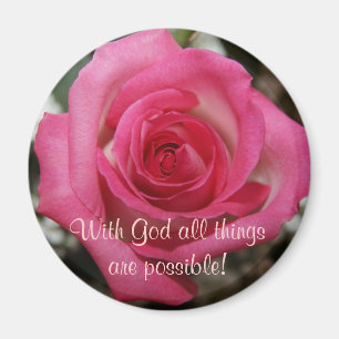 inspirera magnet för rosa ros
