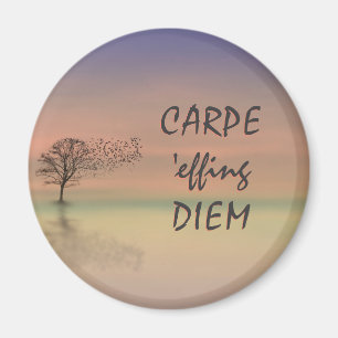 Inspirera mallmagnet för citationstecken CARPE Magnet