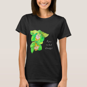 Inspirera modern blomma för orchidpopkonst t shirt