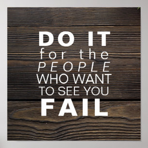 Inspirera Motivational målframgång för Poster