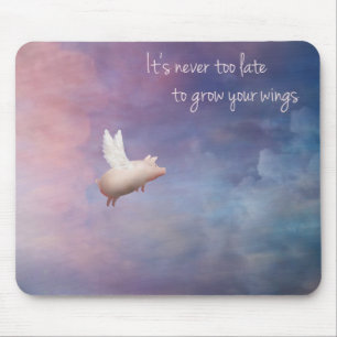 Inspirera mousepad-flyg gris musmatta