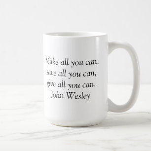 Inspirera mugg - John Wesley citationstecken