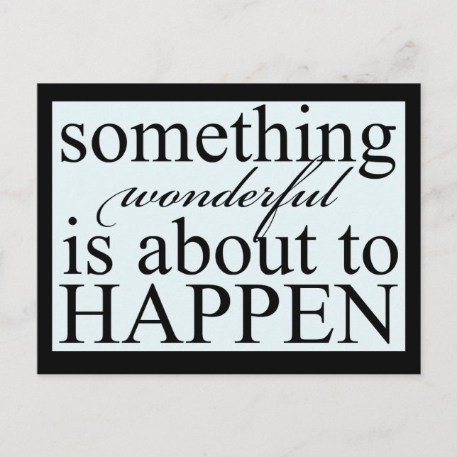 Inspirera något underbar vykort (Framsida)