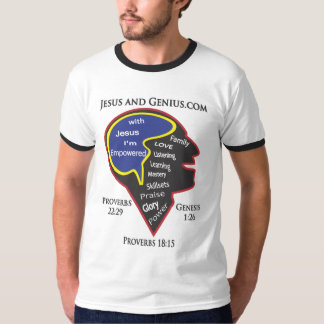 Inspirera och bemyndiga t shirt