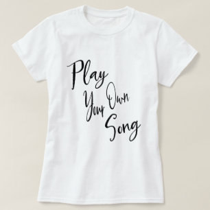 Inspirera ord för musik & för vardagsliv tee