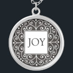 Inspirera ord - GLÄDJEhänge Silverpläterat Halsband<br><div class="desc">Ha på sig ett ordhänge med det inspirera ord GLÄDJE för att motivera och inspirera sig yourself eller ge den som en unik och minnesvärd gåva för dina familj och vänner. Meddelandehalsbandet med original planlägger sammanslutninginspiration med skönhet. Du kan också skräddarsy sterling silverhänget med ditt favorit- inspirera ord, genom att...</div>