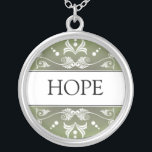Inspirera ord - HOPPhänge Silverpläterat Halsband<br><div class="desc">Ha på sig ett ordhänge med det inspirera ord HOPP att motivera och inspirera sig yourself eller ge den som en unik och minnesvärd gåva för dina familj och vänner. Meddelandehalsbandet med original planlägger sammanslutninginspiration med skönhet. Du kan också skräddarsy sterling silverhänget med ditt favorit- inspirera ord, genom att ändra...</div>