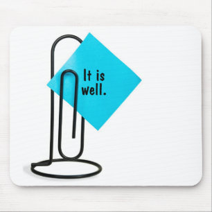 Inspirera Ord på PostIT-anteckningsmussla Musmatta