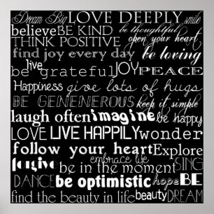 Inspirera ord poster