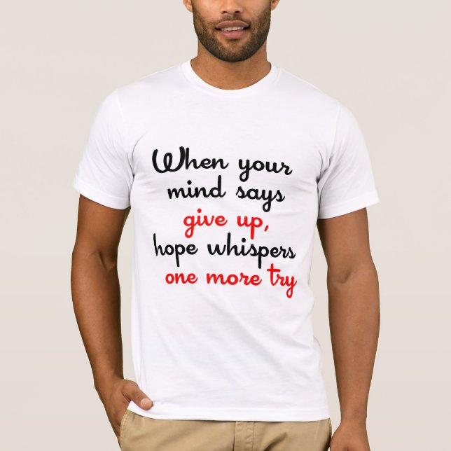 Inspirera ordTshirt T Shirt (Framsida)