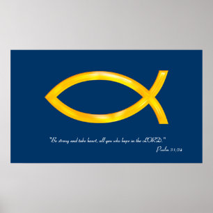 Inspirera Psalm 31; 24 Poster