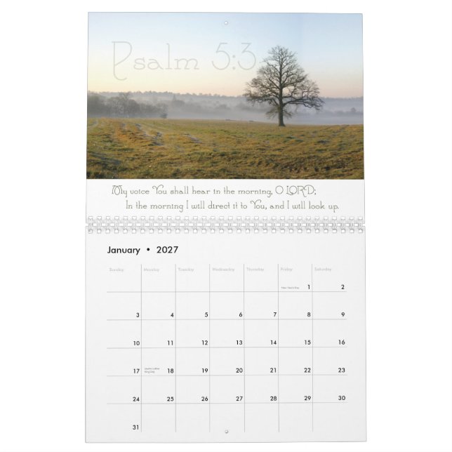 Inspirera Psalmsscripturekalender 2011 Kalender (Jan 2027)