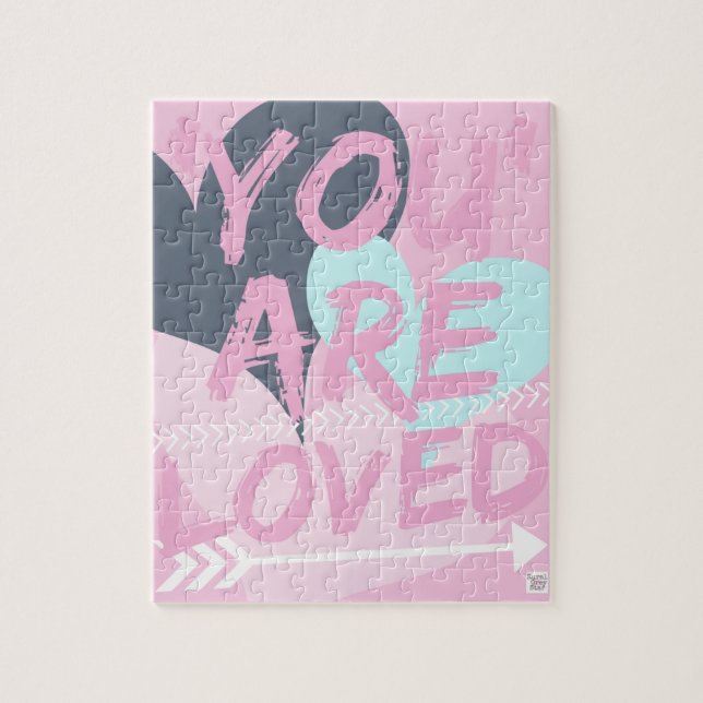 Inspirera realitetmindsetjigsaw. Gullig gåva Pussel (Vertikal)