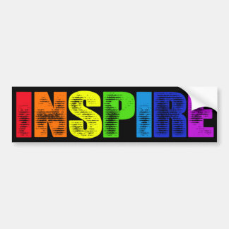 Inspirera regnbågsdekal bildekal
