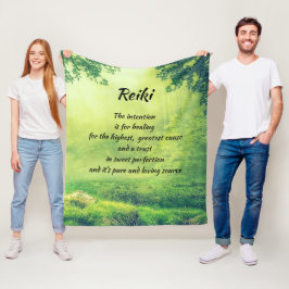 Inspirera Reiki läka Fleecefilt