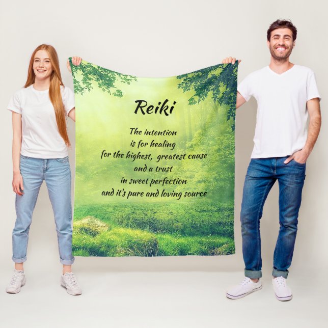 Inspirera Reiki läka Fleecefilt (På plats)