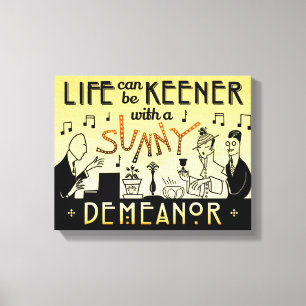 Inspirera Retro soligt uppförande för art Canvastryck