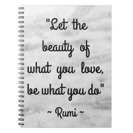 Inspirera Rumi citationstecken Anteckningsbok