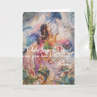 Inspirera RUMI-citationstecken om att ändra sig Kort