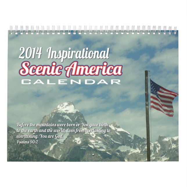 Inspirera scenisk Amerika kalender (Omslag)