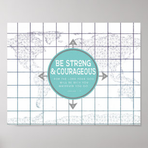 Inspirera Scripture för Minimalist karta Poster