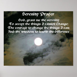 Inspirera Serenitybönfullmåne Poster