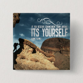 Inspirera självförpliktelse knäppas knapp