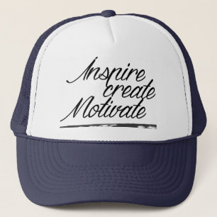 Inspirera, skapa, motivera truckerkepsen keps