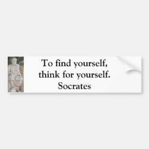 Inspirera Socrates-citationstecken Bildekal