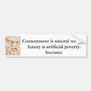 Inspirera Socrates-citationstecken Bildekal