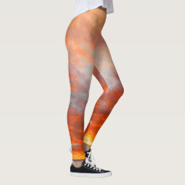 Inspirera soluppgångdamasker leggings