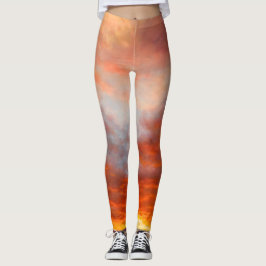 Inspirera soluppgångdamasker leggings