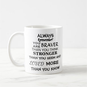 Inspirera starkt citationstecken kaffemugg