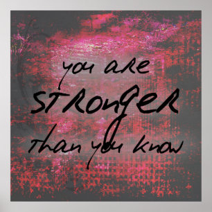 Inspirera styrkacitationstecken poster