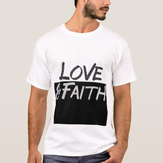 Inspirera T-tröja "för kärlek & för tro" T-shirt