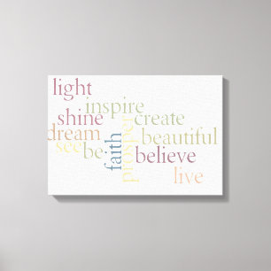 Inspirera tro canvastryck