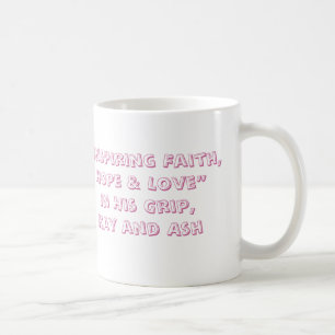Inspirera tro, hopp & kärlek kaffemugg