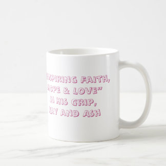 Inspirera tro, hopp & kärlek kaffemugg