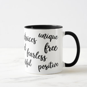 Inspirera typografimugg mugg