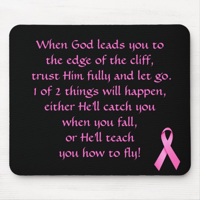 Inspirera Verse för canceröverlevanden Mousepad Musmatta (Framsidan)