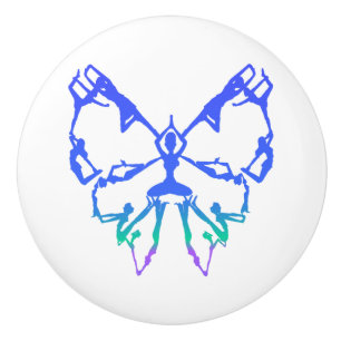 Inspirera Yoga poserar nya början för fjäril Knopp