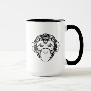 Inspirerad apadesign mugg