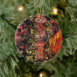 Inspirerad av Kaliforniens bränder Julgransprydnad Keramik