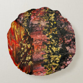 Inspirerad av Kaliforniens bränder Rund Kudde